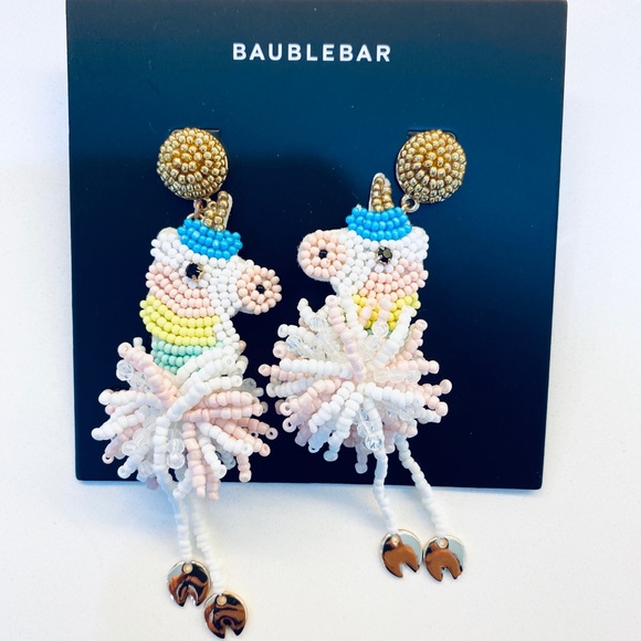 BaubleBar Jewelry - Bauble Bar Beaded Unicorn Earrings